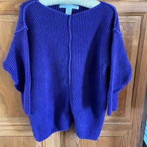 The Limited heavy knit sweater in grape purple size Small